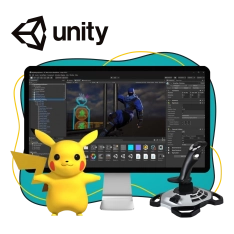 Мир игр на Unity 2D на популярном движке + AI-помощники - КИБЕРшкола программирования для детей, компьютерные курсы для школьников, начинающих и подростков - KIBERone г. Сокуры