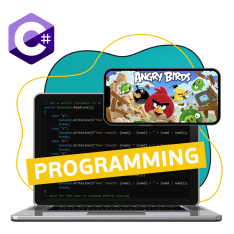 Программирование на C#. Удивительный мир 2D-игр - КИБЕРшкола программирования для детей, компьютерные курсы для школьников, начинающих и подростков - KIBERone г. Сокуры