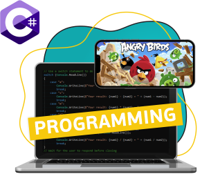 Программирование на C#. Удивительный мир 2D-игр - Школа программирования для детей, компьютерные курсы для школьников, начинающих и подростков - KIBERone г. Сокуры