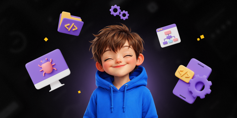 Идеальный сайт с нуля: код, дизайн и AI-помощник - КИБЕРшкола программирования для детей, компьютерные курсы для школьников, начинающих и подростков - KIBERone г. Сокуры